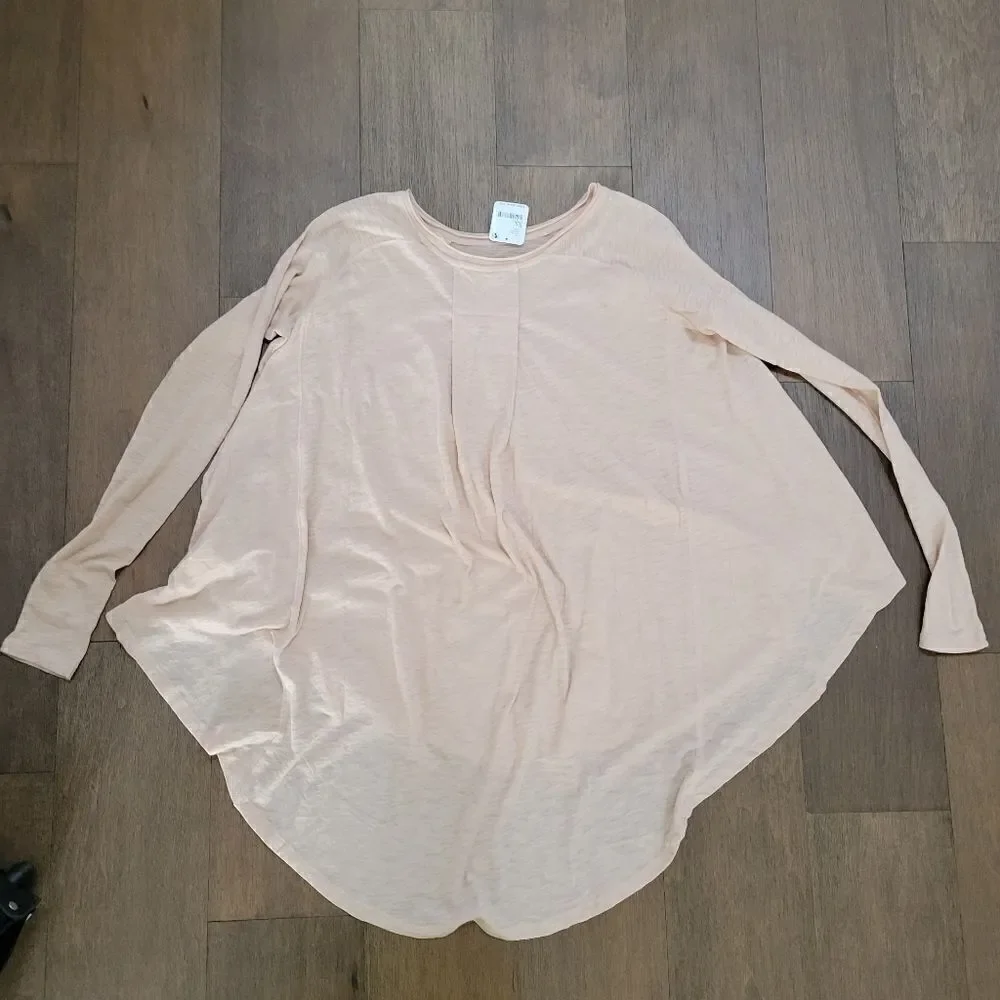 FREE PEOPLE new ARIA top COTTON BLEND in Misty Mink XS NEW